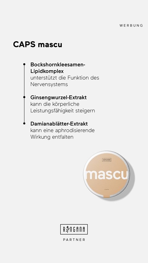 CAPS mascu 💪 Mehr Energie. Mehr Fokus. Natürlich männlich.